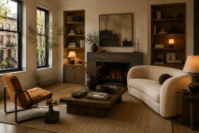 Jorge Zalszupin Pair of Brazilian Modern Lounge Chairs in Camel Shearling Darkened Brass Steel