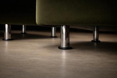 Jorge Zalszupin Pair of Pullman Armchairs in Dark Olive Velvet Jorge Zalszupin for L Atelier