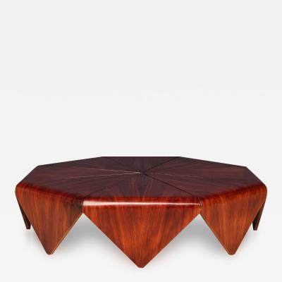 Jorge Zalszupin Rare Rosewood Petalas Pau Ferro Coffee Table By Jorge Zalszupin For Latelier