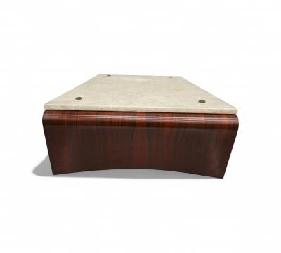 Jorge Zalszupin Romana Coffee Table in Wood Travertine by Jorge Zalszupin 1950s Lot 393