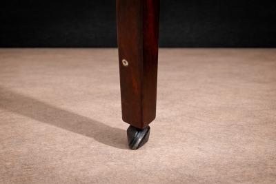 Jorge Zalszupin Side Table with Drawers Wheels in Hardwood Jorge Zalszupin 1960s