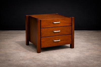 Jorge Zalszupin Side Table with drawers in Rosewood Jorge Zalszupin 1960 s