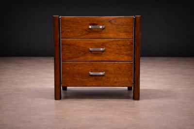 Jorge Zalszupin Side Table with drawers in Rosewood Jorge Zalszupin 1960 s