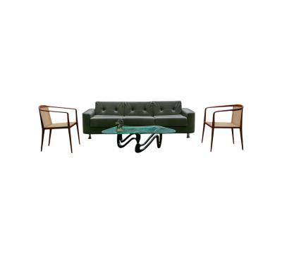 Jorge Zalszupin Sofa in Wood Leather Jorge Zalszupin 1970s Lot 252A
