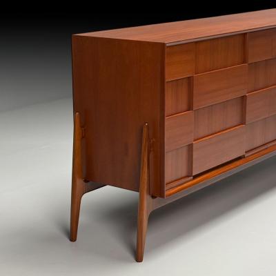 Jorgen Clausen Jorgen Clausen Danish Mid Century Modern Sculptural Dresser Teak 1960s