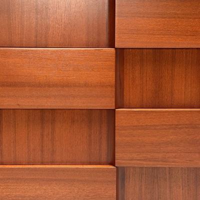 Jorgen Clausen Jorgen Clausen Danish Mid Century Modern Sculptural Dresser Teak 1960s