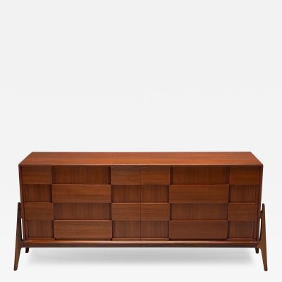 Jorgen Clausen Jorgen Clausen Danish Mid Century Modern Sculptural Dresser Teak 1960s