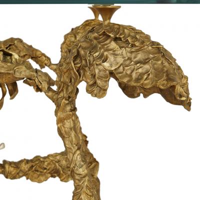 Jos Maria David Contemporary gilt and silvered bronze animalier coffee table