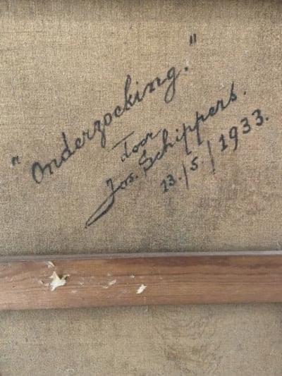 Jos Schippers The medical examination Singerie by Belgian painter Jos Schippers