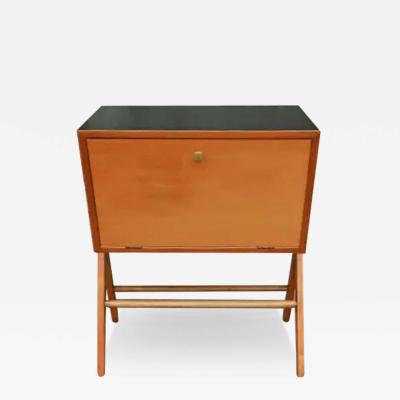 Jos Zanine Caldas 1950s Brazilian Modern Dry Bar in Hardwood by Jose Zanine Caldas