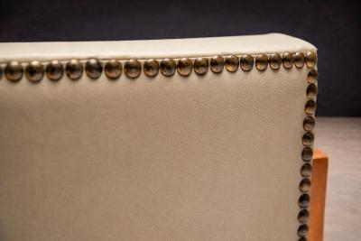 Jos Zanine Caldas Armchair in Beige Faux Leather Jose Zanine Caldas 1950s