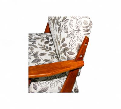 Jos Zanine Caldas Armchair in Wood Floral Fabric Jose Zanine Caldas 1950s Lot 147