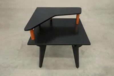 Jos Zanine Caldas Black Accent Side Table by Jose Zanine Caldas 1950s