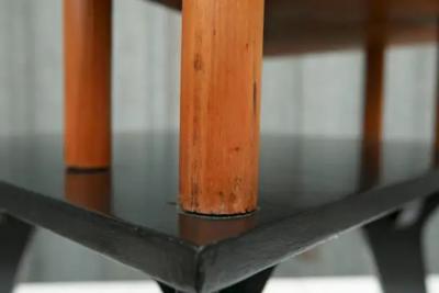 Jos Zanine Caldas Black Accent Side Table by Jose Zanine Caldas 1950s