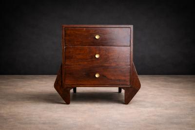 Jos Zanine Caldas Console night stand in Hardwood att Jose Zanine Caldas 1950s