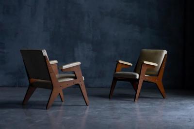 Jos Zanine Caldas H Armchairs by Jos Zanine Caldas Brazil 1950s