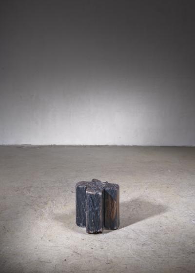 Jos Zanine Caldas Jos Zanine Caldas cruciform wooden stool Brazil 1970s