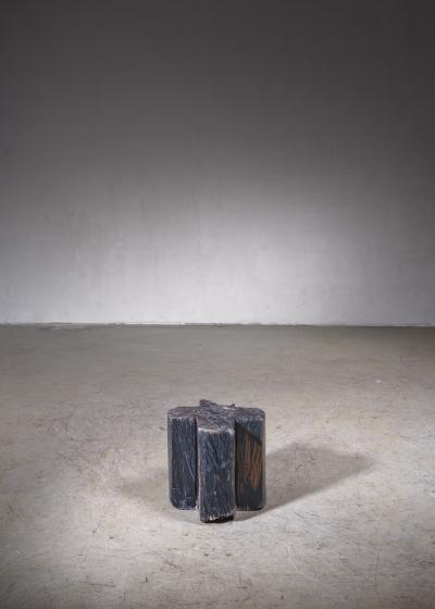 Jos Zanine Caldas Jos Zanine Caldas cruciform wooden stool Brazil 1970s