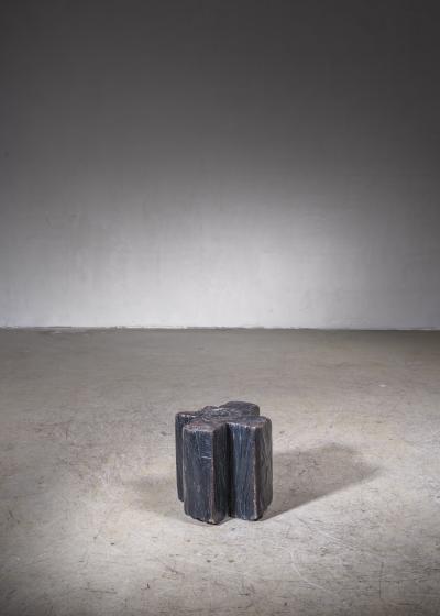 Jos Zanine Caldas Jos Zanine Caldas cruciform wooden stool Brazil 1970s