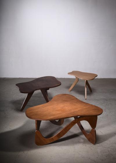 Jos Zanine Caldas Jos Zanine Caldas free form plywood coffee table Brazil 1950s