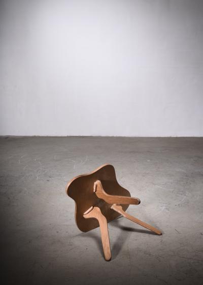 Jos Zanine Caldas Jos Zanine Caldas free form plywood coffee table Brazil 1950s