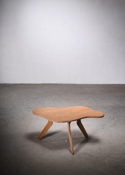Jos Zanine Caldas Jos Zanine Caldas free form plywood coffee table Brazil 1950s