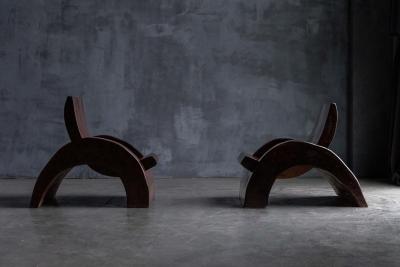 Jos Zanine Caldas Lounge Chairs by Jos Zanine Caldas Brazil 1970s