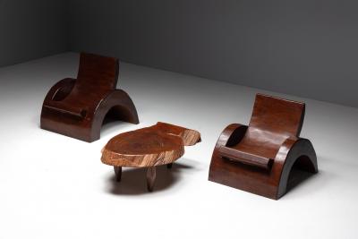 Jos Zanine Caldas Lounge Chairs by Jos Zanine Caldas Brazil 1970s