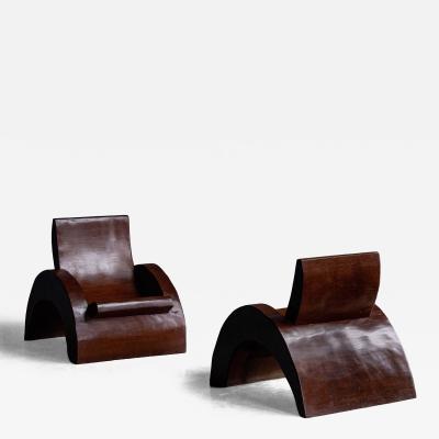 Jos Zanine Caldas Lounge Chairs by Jos Zanine Caldas Brazil 1970s