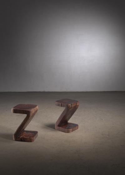 Jos Zanine Caldas Pair of Zanine Caldas Z stools