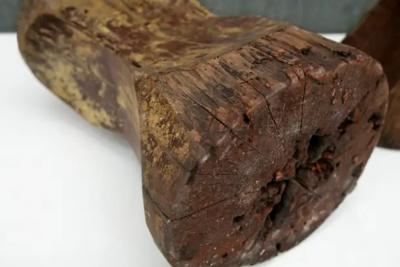 Jos Zanine Caldas Set of Three Stools in Pequi Hardwood by Jose Zanine Caldas 1970s