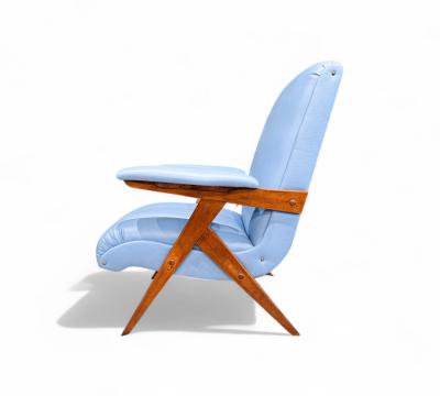 Jos Zanine Caldas Z Armchair in Hardwood Faux Leather Jose Zanine Caldas 1950s Lot 334A