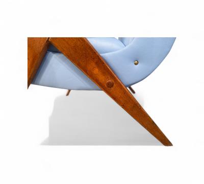 Jos Zanine Caldas Z Armchair in Hardwood Faux Leather Jose Zanine Caldas 1950s Lot 334A