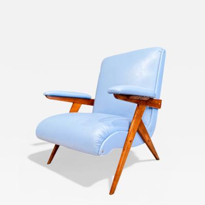 Jos Zanine Caldas Z Armchair in Hardwood Faux Leather Jose Zanine Caldas 1950s Lot 334A