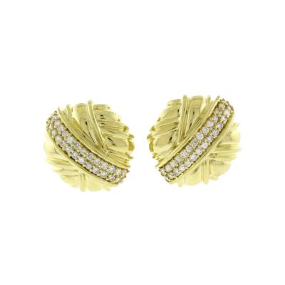 Jose Hess JOSE HESS DIAMOND AND GOLD EARRINGS