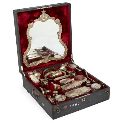 Josef Carl Klinkosch Antique silver toilet set for the Duke of Parma by Josef Carl Klinkosch