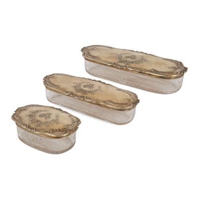 Josef Carl Klinkosch Antique silver toilet set for the Duke of Parma by Josef Carl Klinkosch