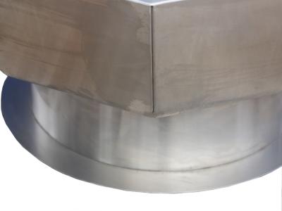 Josef Ciesla Stainless steel central fireplace from Josef Ciesla France 1970