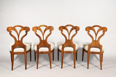 Josef Danhauser A Suite of Four Biedermeier Side Chairs Attributed to Josef Danhauser