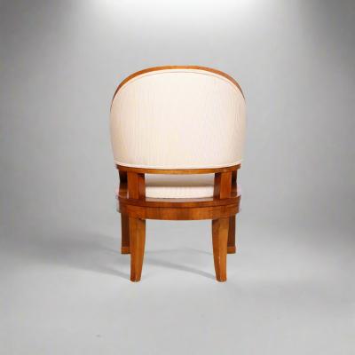 Josef Danhauser Pair of Biedermeier Cherrywood Armchairs Attr to Joseph Danhauser