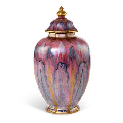 Josef Ekberg Exquisite Art Deco Luster Glazed Urn by Josef Ekberg for Gustavsberg