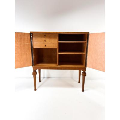 Josef Frank 1940 s Swedish Cabinet With Nordens Flora Illustrations