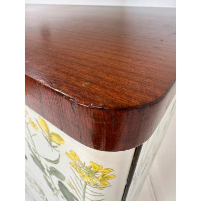 Josef Frank 1940 s Swedish Cabinet With Nordens Flora Illustrations