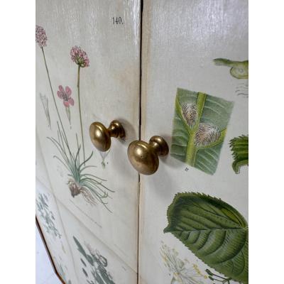 Josef Frank 1950 s Swedish Cabinet With Nordens Flora Illustrations