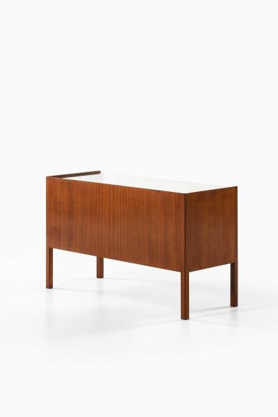 Josef Frank Desk in Mahogany Brass Glass Desk by Josef Frank 1950s