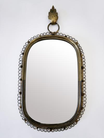 Josef Frank Elegant Wall Mounted Mirror by Josef Frank for Svenskt Tenn Sweden 1950s