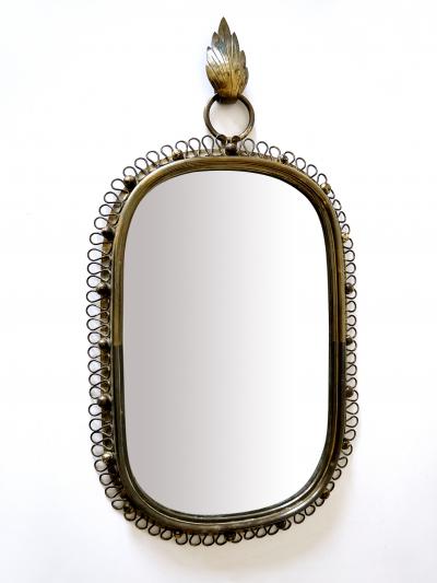 Josef Frank Elegant Wall Mounted Mirror by Josef Frank for Svenskt Tenn Sweden 1950s