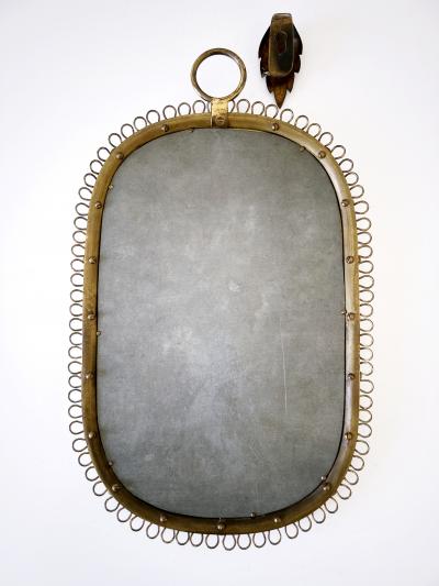 Josef Frank Elegant Wall Mounted Mirror by Josef Frank for Svenskt Tenn Sweden 1950s