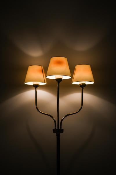 Josef Frank Floor Lamp in Brass and Lacquer by Josef Frank 1950s