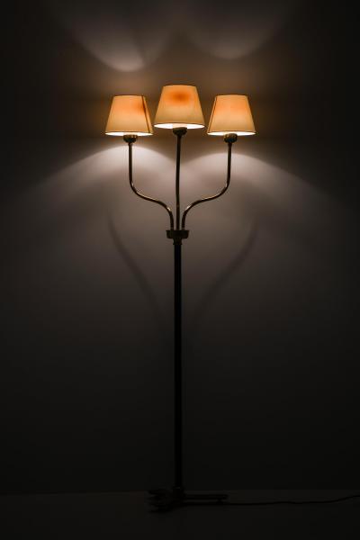 Josef Frank Floor Lamp in Brass and Lacquer by Josef Frank 1950s